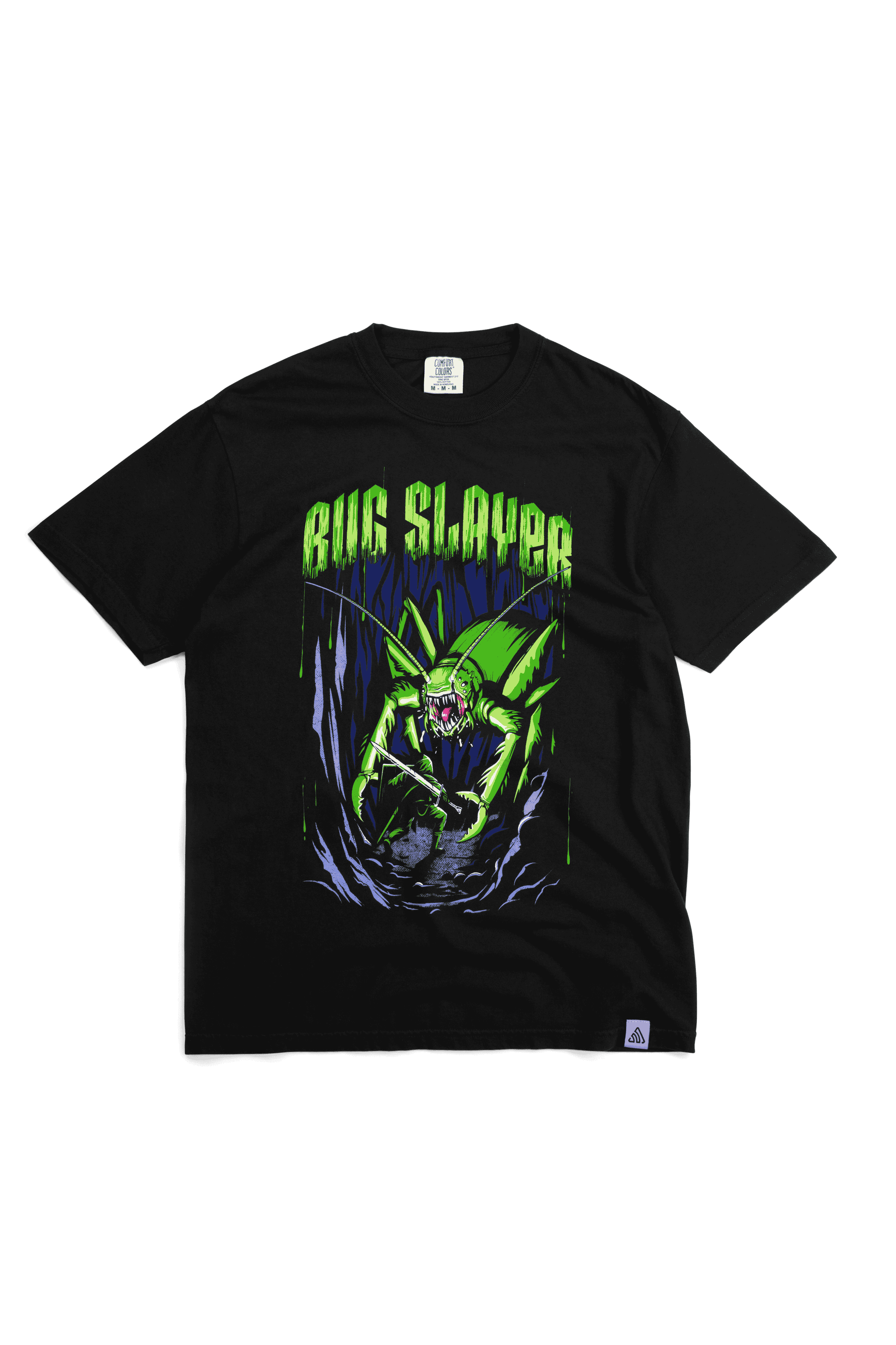 Bug Slayer Green Mantis Design Tee