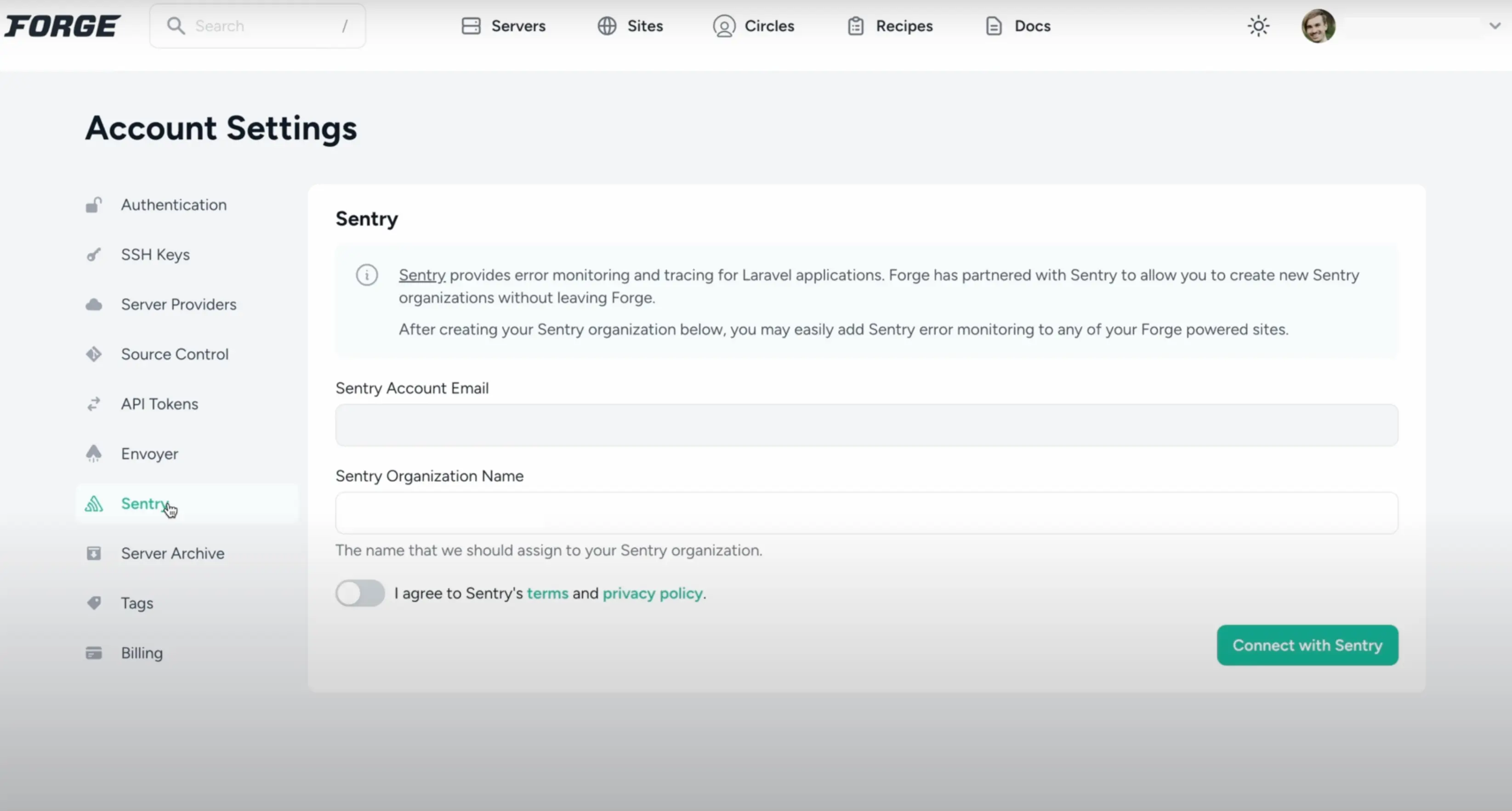 laravel forge