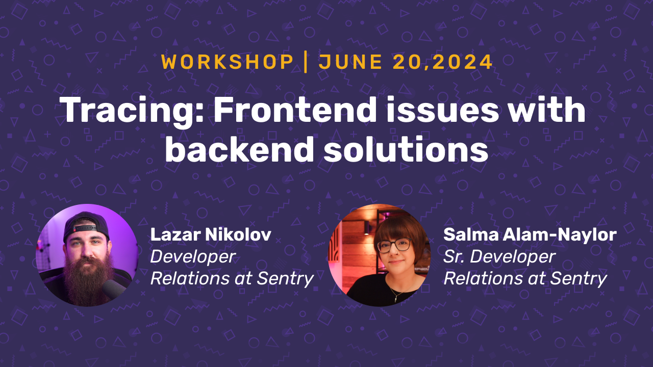 Tracing: Frontend issues with backend solutions