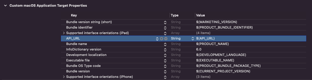 Custom Target Properties